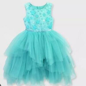 Disney Store Ariel Fancy Party Dress Tulle The Little Mermaid 3